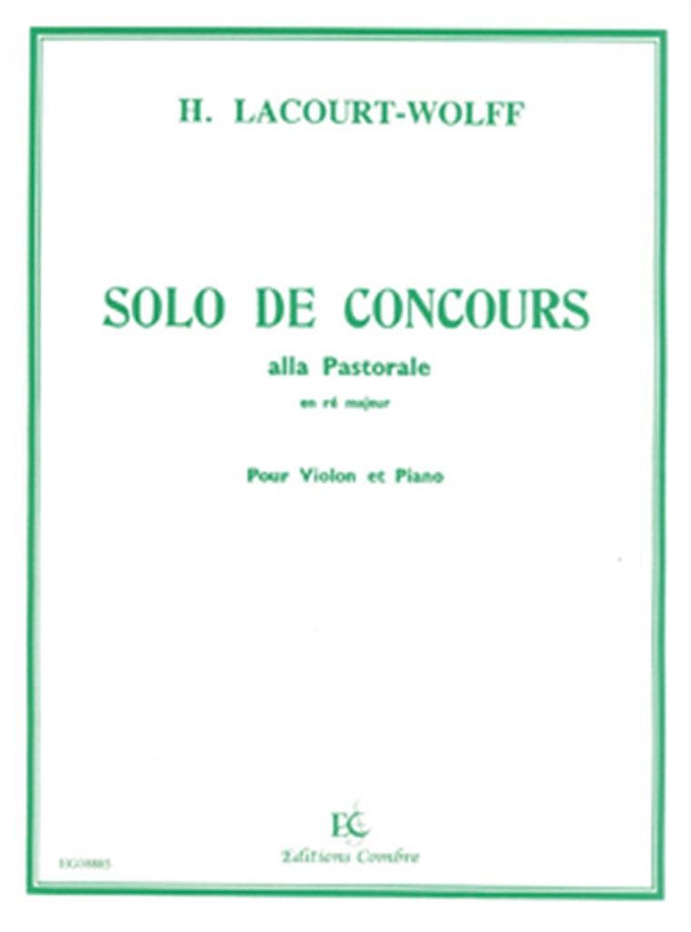 Solo de concours en ré maj. Alla pastorale